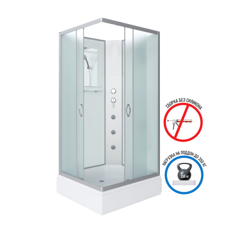 Душевая кабина Niagara Classic NG-33084-14QBKG (1000х800х2000)